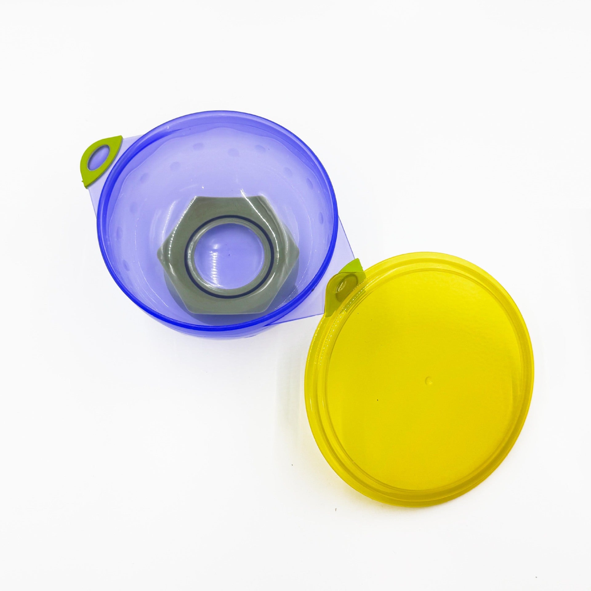 Children's suction cup bowl with lid, baby bag glue bowl, binaural tableware, large, medium and small set