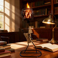 Niche style creative home decoration metal hemp rope craft jewelry iron art girl lamp candle holder jewelry candle home