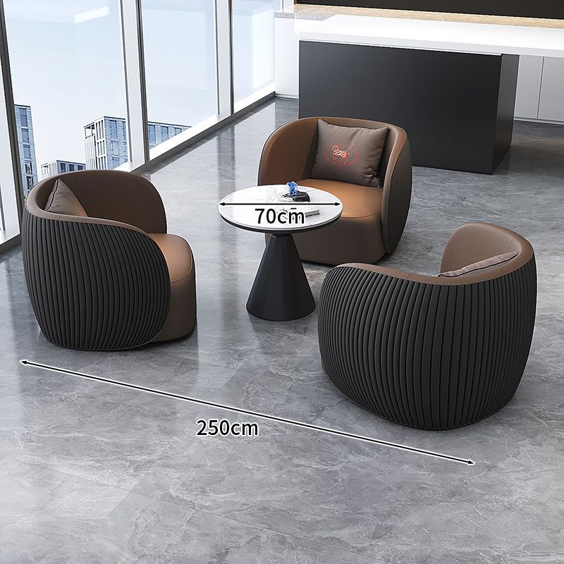Luxury office sales center negotiation table and chair set, hotel lobby sofa seating area, reception room sofa combination