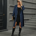 Fashion cross-border foreign trade women's clothing  independent station new washed denim long outwear windbreaker top cardigan trendy