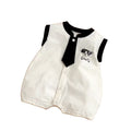 Baby sleeveless romper summer thin newborn cartoon crawling suit 0-2 years old korean style baby romper 1