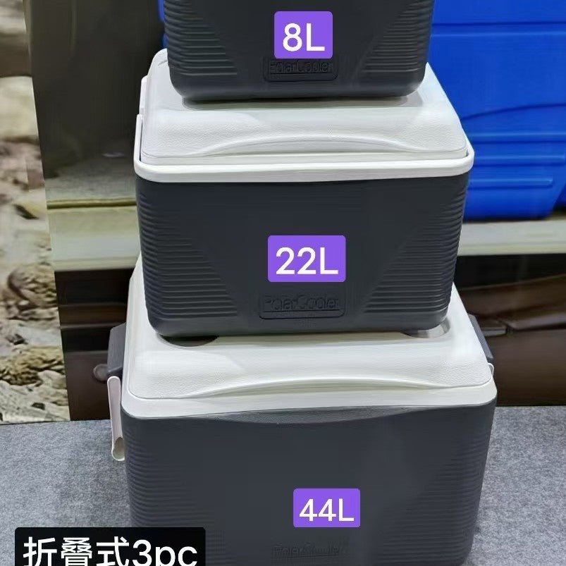 Big export-grade large capacity push-pull collapsible insulated food warmer box with insulated cutlery set