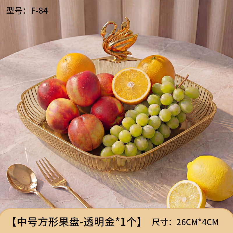 For home plate small creative living room fruit plate accessible luxury good-looking coffee table snack plate melon seeds peanut candy plate