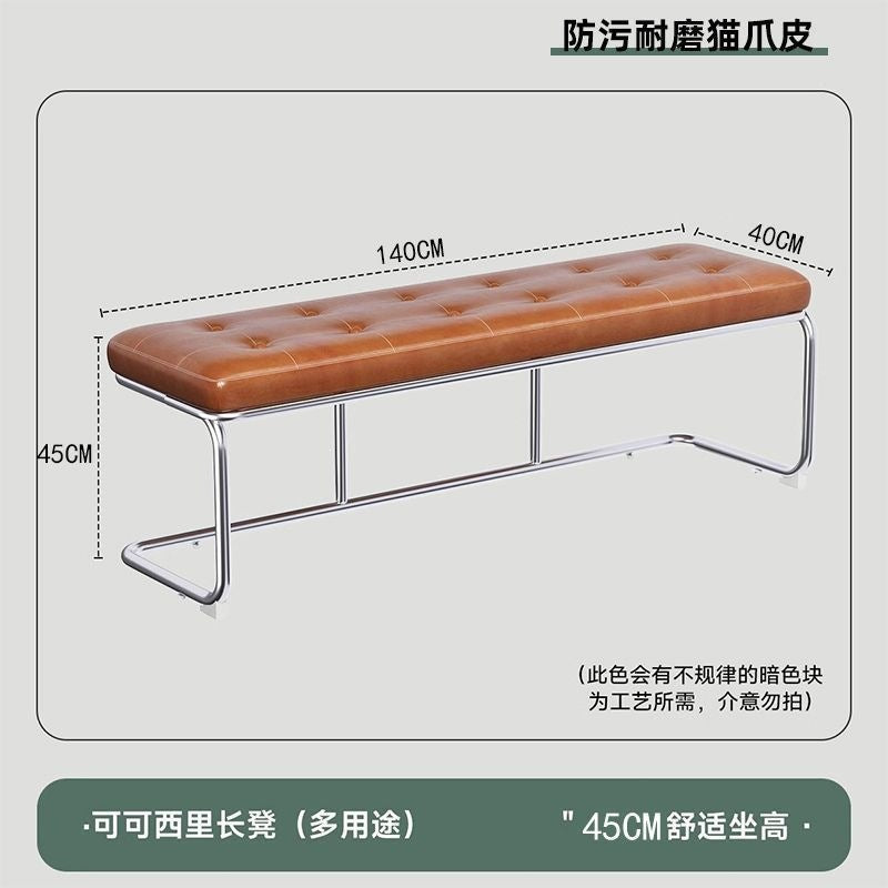 Living room american bench stool, medieval style, scandinavian stainless steel shoe changing stool, door seat, dining room chair