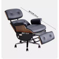 Eames electric leather office chair recliner computer chair sedentary business study boss chair eames recliner
