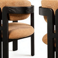 Italian light luxury solid wood dining chair hotel negotiation chair back tea chair makeup stool casualfor home study desk chair