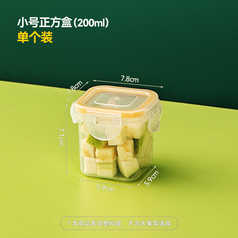 Kitchen finishing dustproof storage box with lid transparent refrigerator storage box food grade plastic food crisper