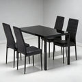 Export table and chair combination tempered glass dining table and chair suit reception negotiation area table and chair complete table and chair