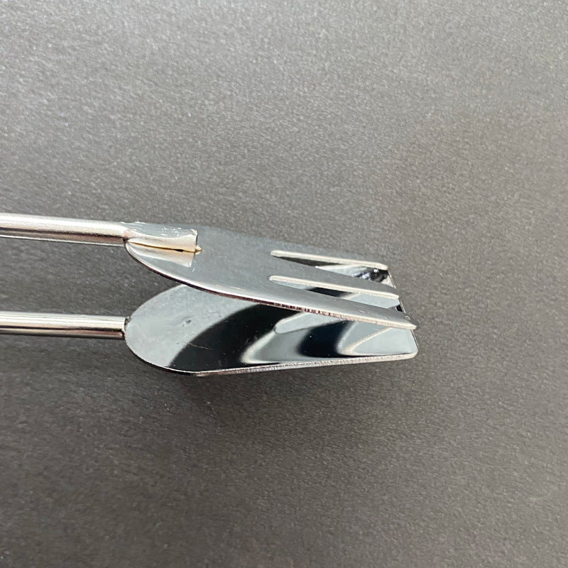 Wholesale in stock stainless steel food tongs charcoal tongs fire tongs multifunctional barbecue tongs barbecue tools accessories