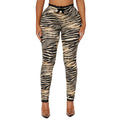 European and american cross-border women's autumn/winter lace-trimmed high-waisted bow print stretchy base layer - fashionable, versatile, and casual