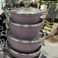 Uakeen five-piece soup pot suit medical stone non-stick suit pot non-stick pan cooking pot soup pot small milk pot