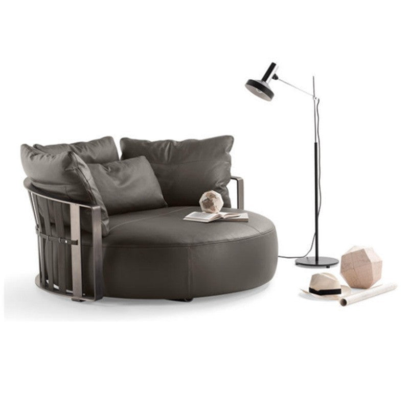 Italian minimalist sofa chair, living room bedroom designer wabi-sabi style leisure chair, single person beanbag chair