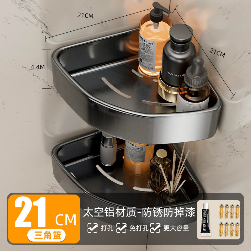 Towel rack bathroom punch-free bath towel rack all-in-one hanging rack kit toilet bathroom bathroom storage rack complete collection