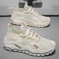 Men's shoes 2026 summer lightweight breathable mesh hollow-out sneakers athletic casual men's running shoes trendy lightweight shoes