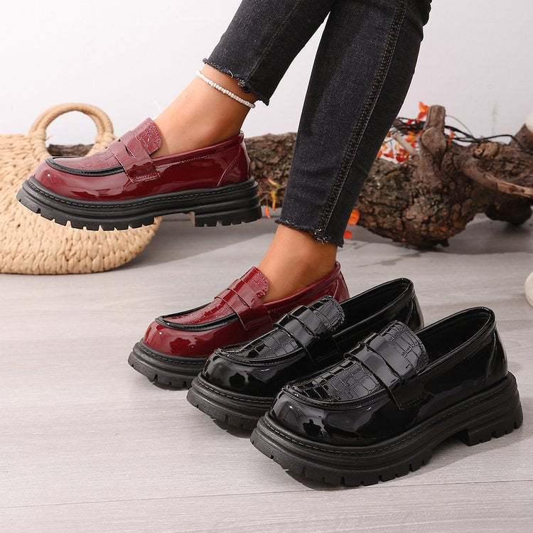 spring new arrival: plus-size chunky sole loafers for women (sizes 35-43). wholesale available. dropshipping to  and