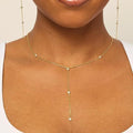 Stainless steel starburst multi-layer beaded y-necklace - adjustable fashion necklace for everyday wear, perfect gift for her