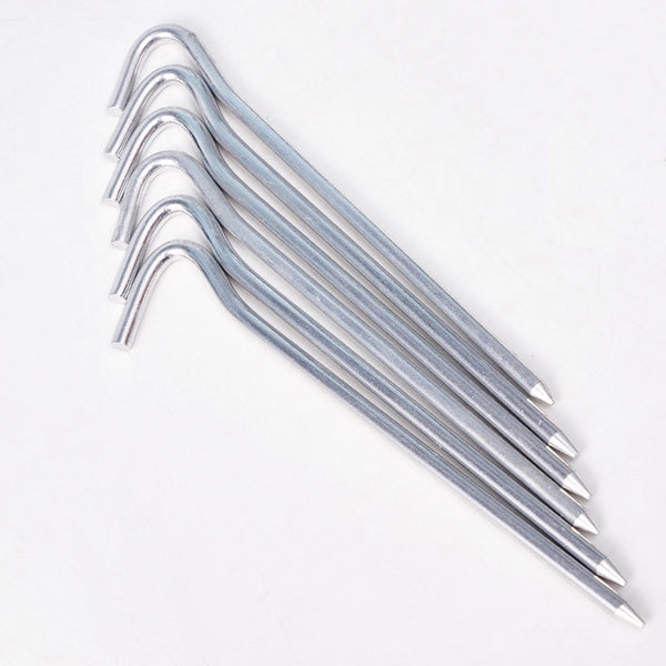 Tent floor nails, question mark hexagonal floor nails, 7-character nails, aluminum alloy tent floor, camping mat canopy accessories