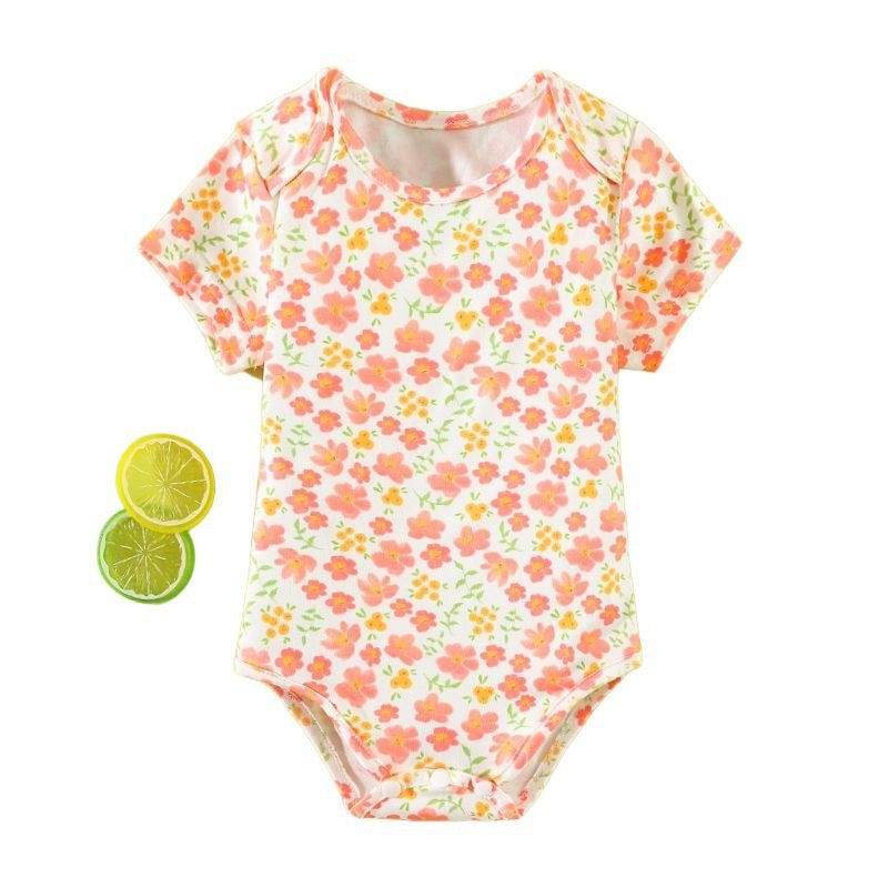 wholesale short-sleeved polyester imitation cotton khaki plain color men's and women's newborn baby plain color sublimation triangle onesie