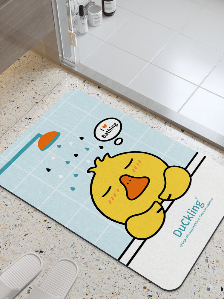 Distribute diatom mud absorbent mat bathroom floor mat toilet bathroom door step foot bath non-slipfor home