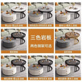 New arrivalaccessible luxury coffee table living room for homecasual modern small apartment classy table round slate popular retractable