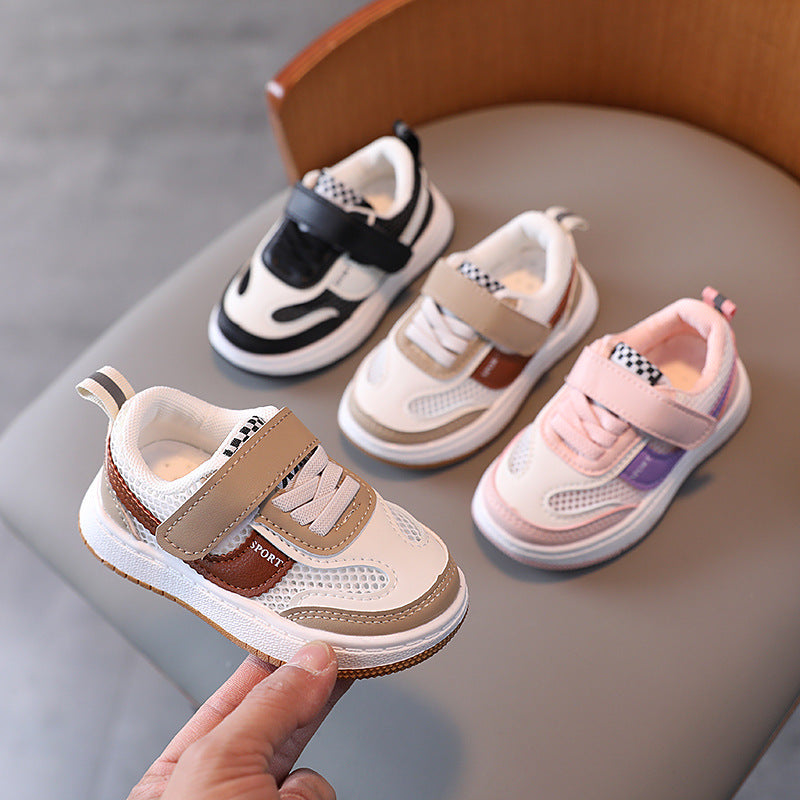 Kids' athletic shoes - spring/summer collection: boys' sneakers, girls' soft-soled breathable mesh shoes for infants and toddlers (ages 1-6)