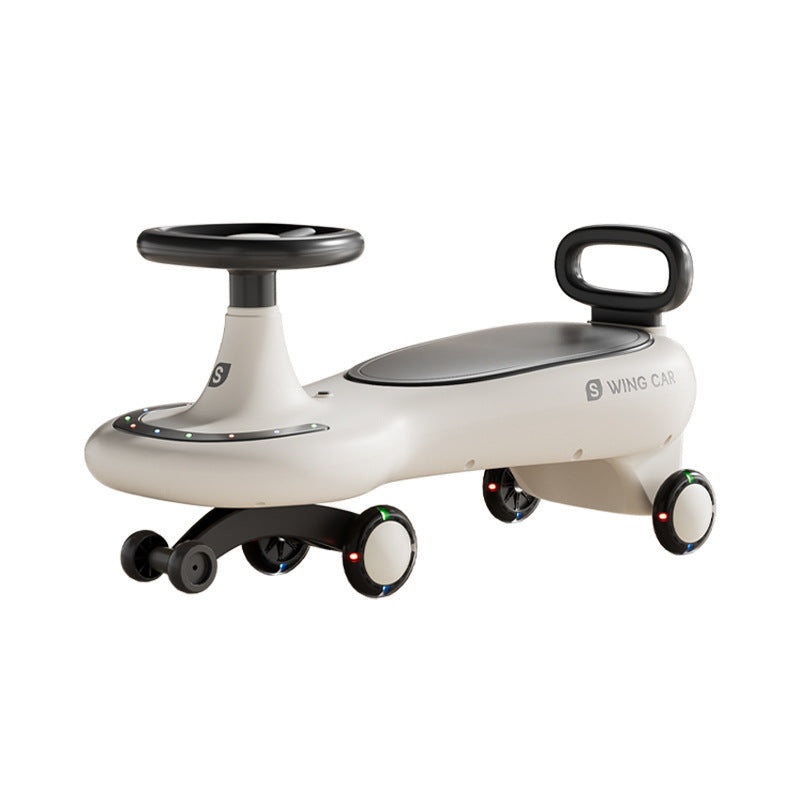 Baby, children's twisting car, anti-rollover, universal wheel, silent flash wheel, sliding, adults can take a boy and girl yo-yo car