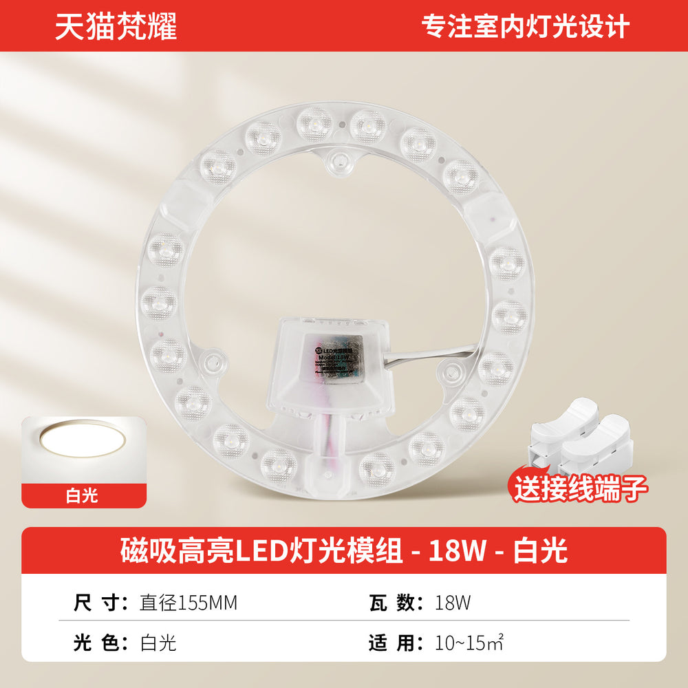 Full spectrum led ceiling light replacement module - home, eye protection, bedroom fan light panel, round light fixture