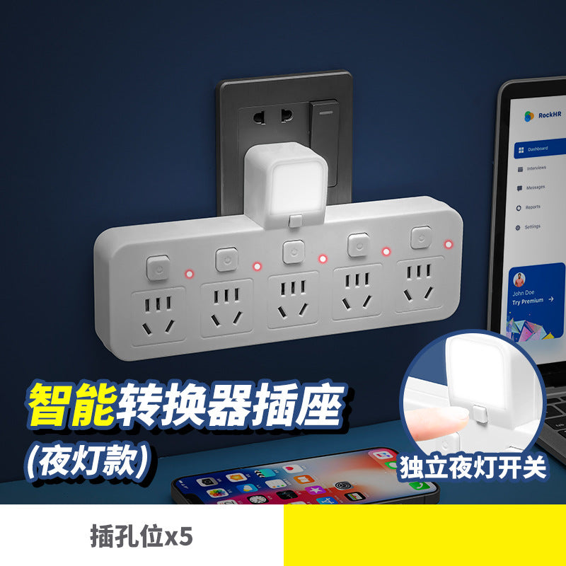 For home socket converter multi-hole panel wireless power strip power strip with usb one-to-many function plug