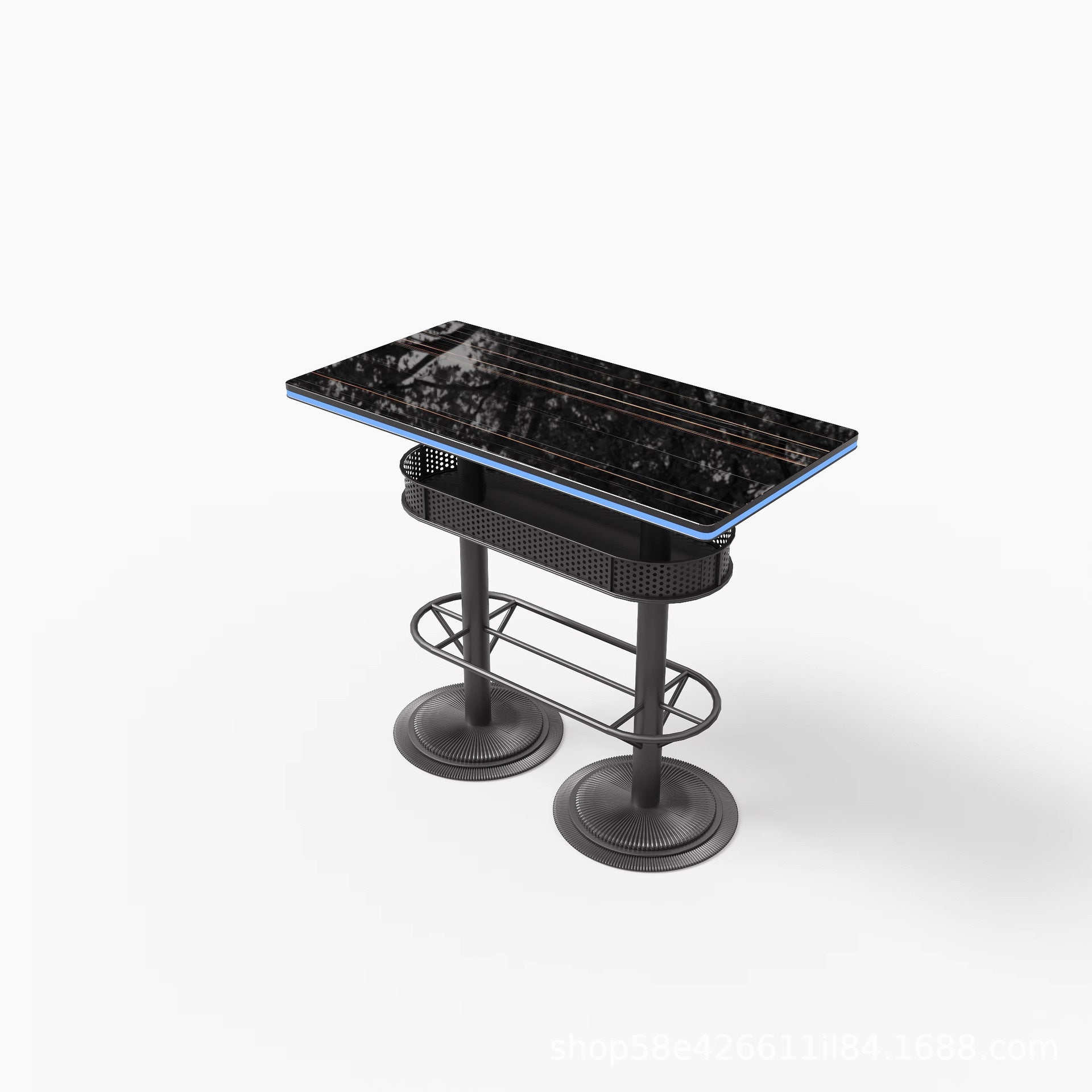 Cafe Bar Clear Bar Luminous Table and Chair Combination Pub Club Retail Bar Box Ktv Sofa Booth