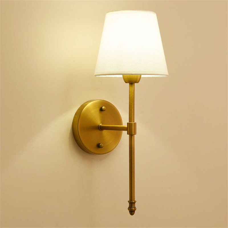 Wall lamp - bedroom bedside wall light, living room background wall lamp, hallway corridor staircase light, american style led fixture