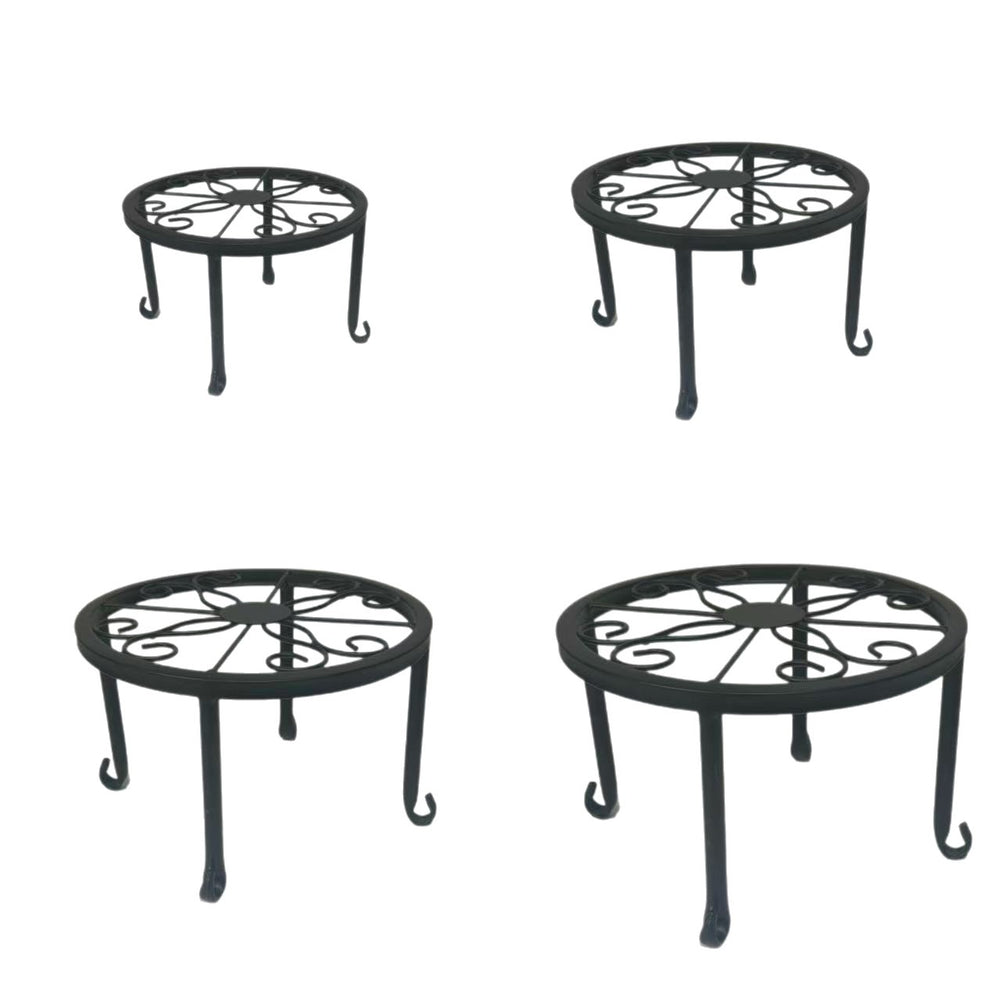 balcony flower pot rack living room floor-standing decorative flower rack storage rack simple single-layer iron indoor flower rack