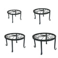 balcony flower pot rack living room floor-standing decorative flower rack storage rack simple single-layer iron indoor flower rack