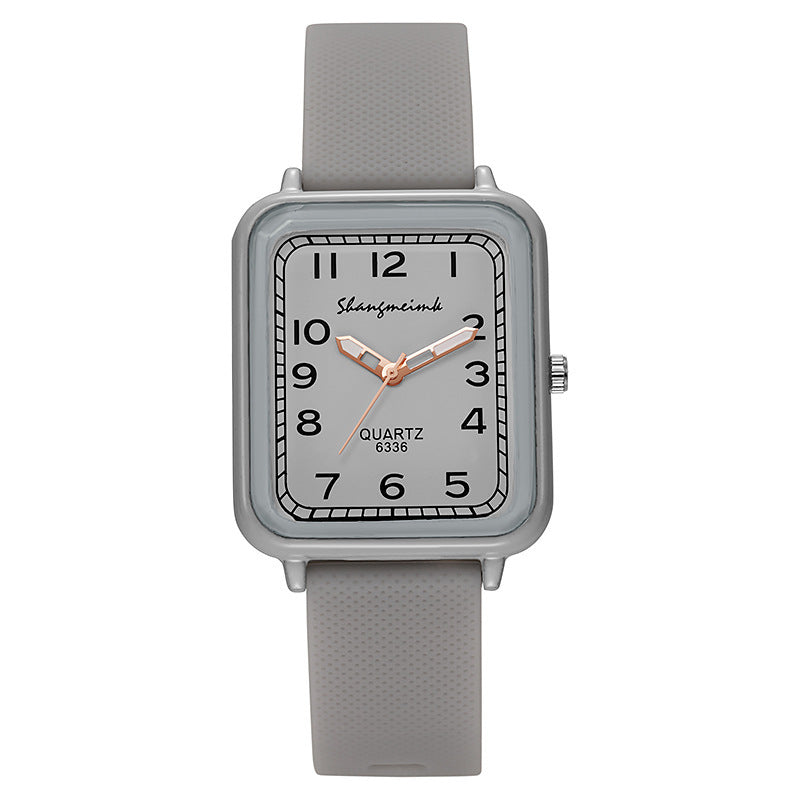Inspopular square case women's watch wholesale tape digital quartz watch stylishfashion student watch women's watch