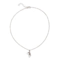 Strawberry necklace wholesale: european, american, and korean style minimalist ins rabbit pendant with diamond accents, enamel cartoon cute jewelry for women