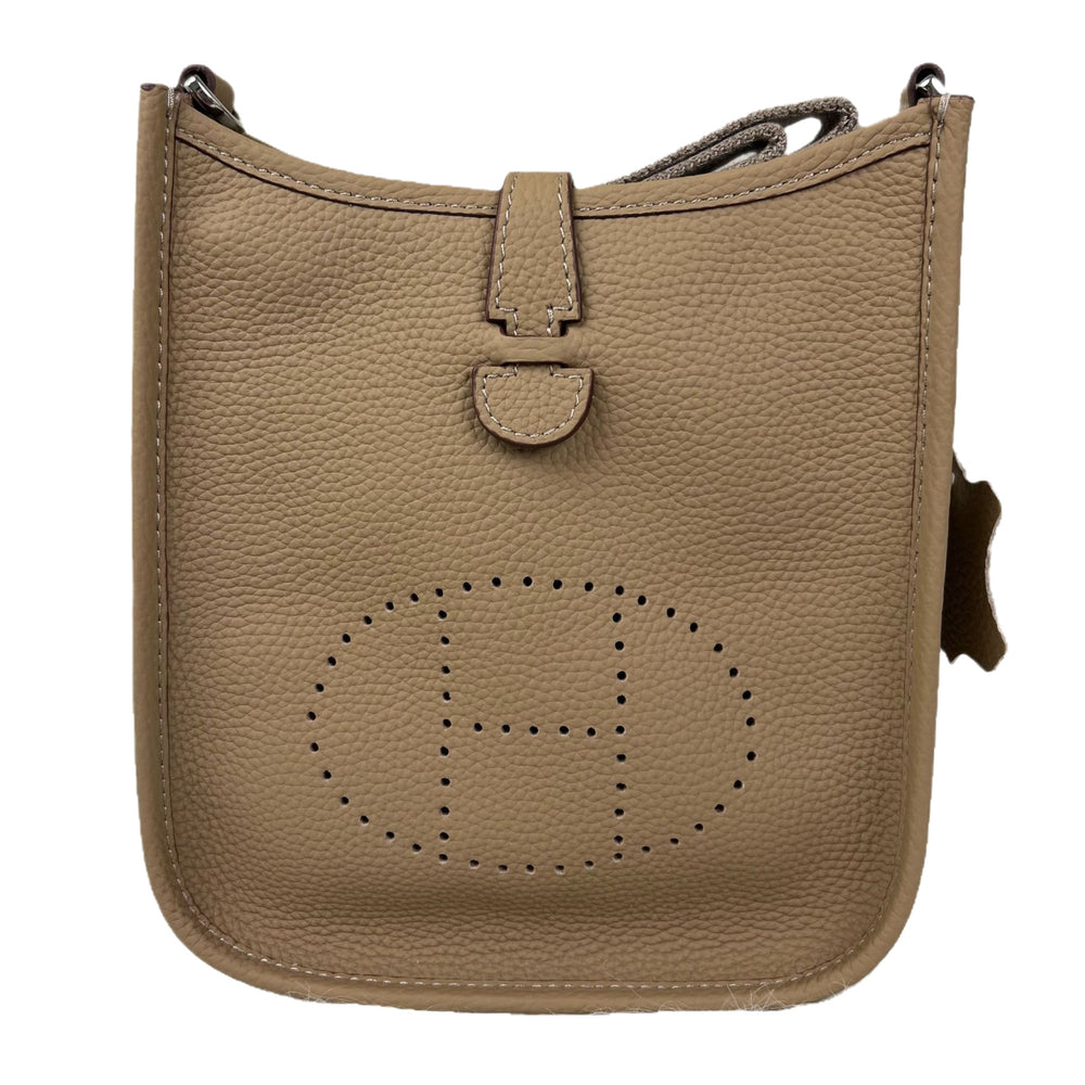 Evelyn tc pattern first layer cowhide evelyne bag mini genuine leather women's bag shoulder crossbody tote bag small bag