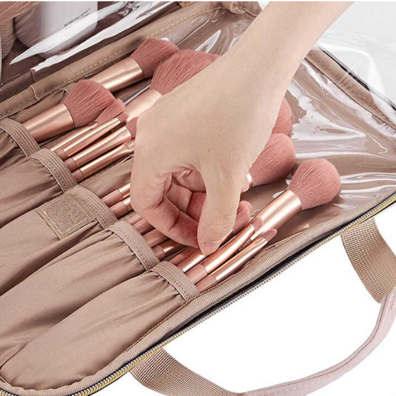 Split 4-in-1 Cosmetic Bag Multifunctional Simple Travel Ladies Folding Travel Cosmetics Storage Wash Bag