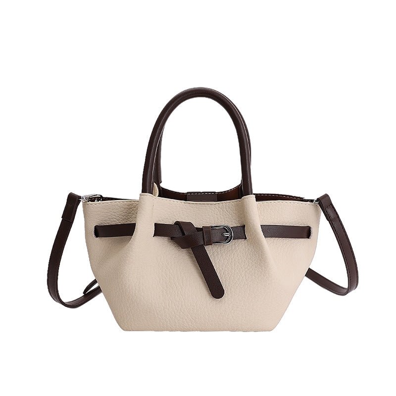 Large capacity retro texture satchel bag women's easiest for matchwork clothing shoulder bag large capacity work easiest for matchcrossbody bag