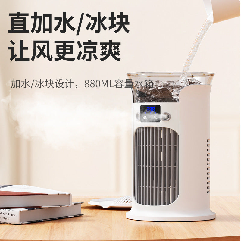 New cross-border usb portable mini silent spray fan - ideal for home, office, bedroom, and desktop use