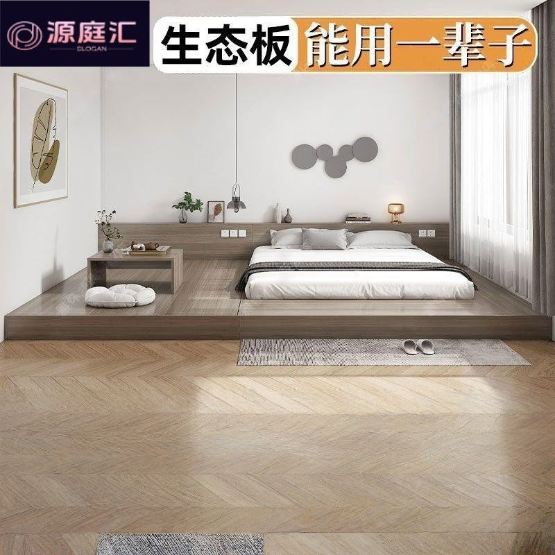 Solid wood tatami bed frame package installation japanese style platform bed floor-standing tatami light luxury creative multi-functional board bed