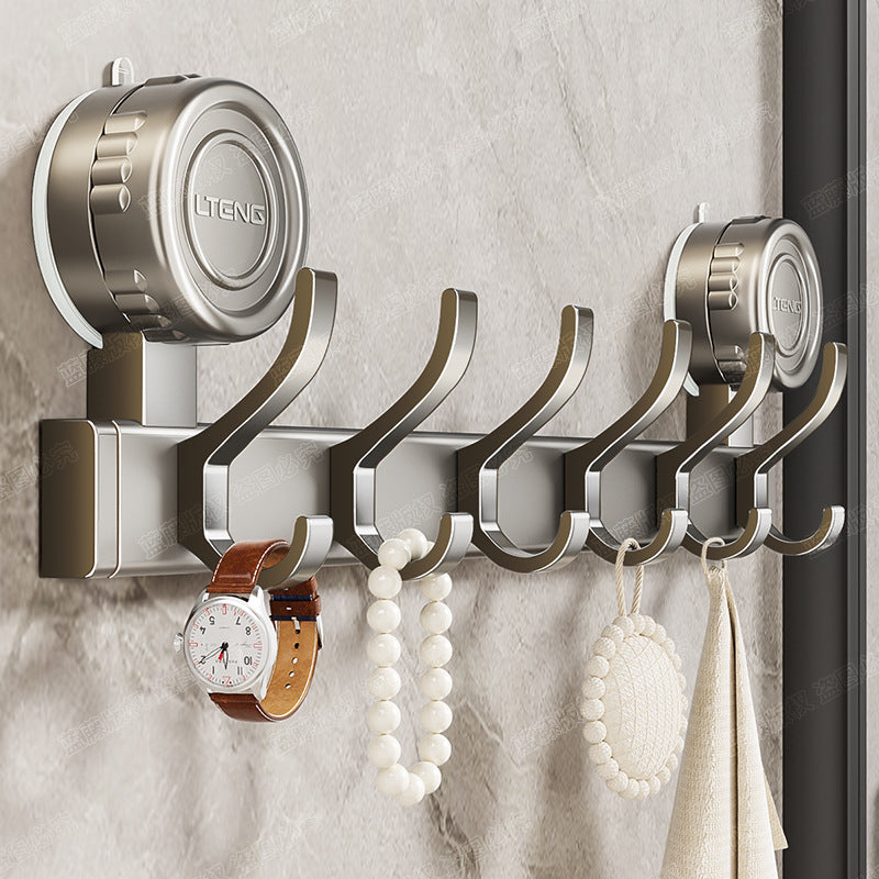 Strong vacuum suction cup hook No punching Strong load-bearing door Hanging hanger Entry door Clothes rack Storage