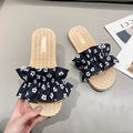 Summernew arrivalladiesfashionoutwear sandals sweeteasiest for match fungus one-line slippers plaid beach sandals