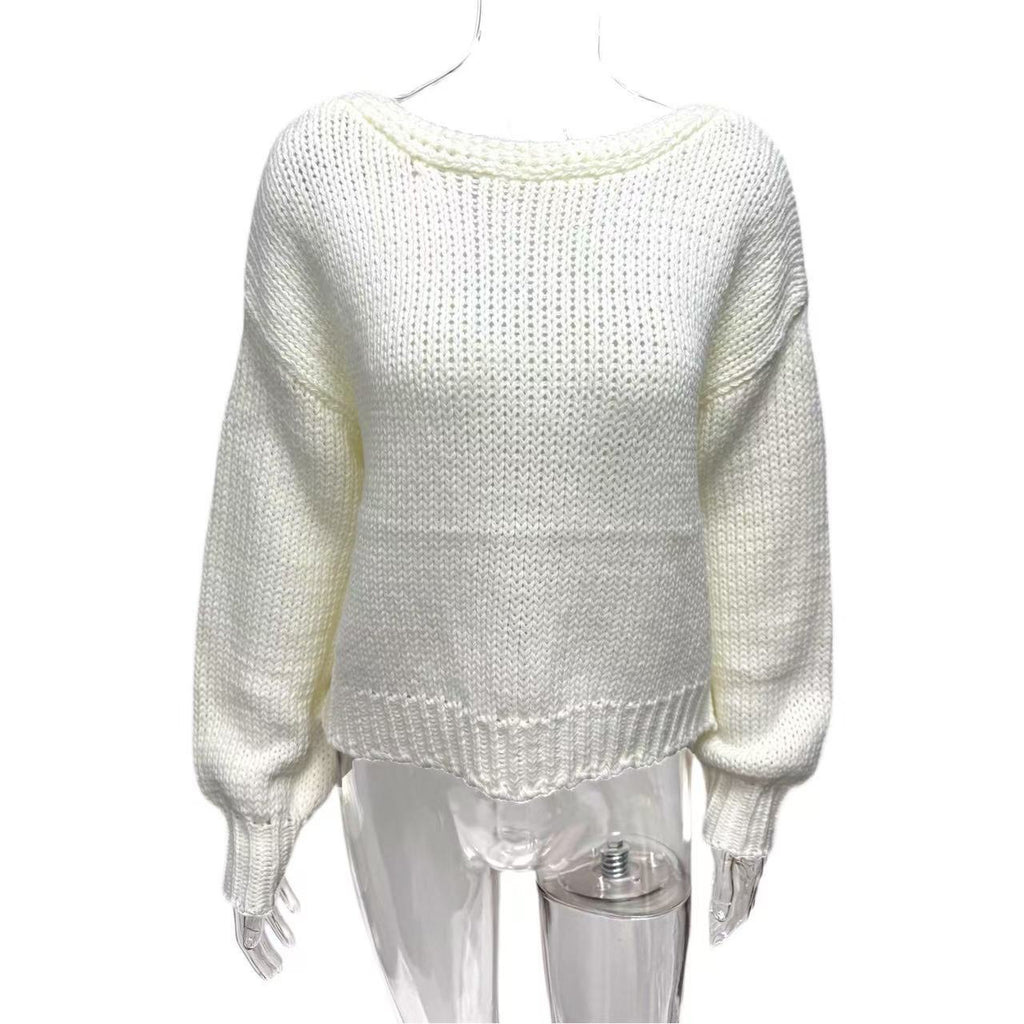 Cross-border Europe, America and 2025 new personalized short thick needle bow strap front and back two wear cardigan jacket sweater