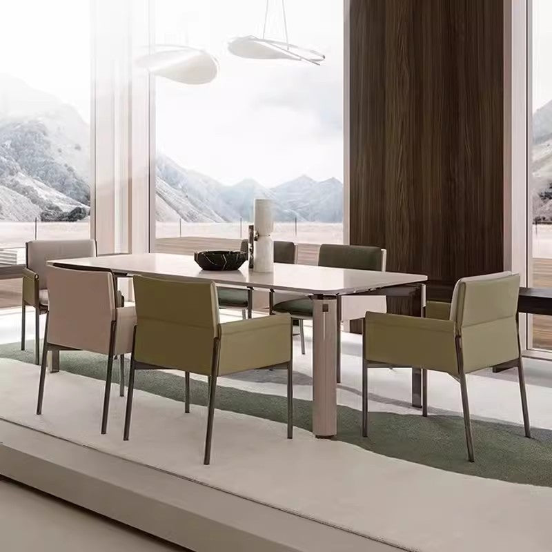 Accessible luxury italian normcore dining chair casual living room single casual chair designer hotel model room back chair