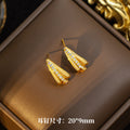Simpleelegant geometric titanium steel necklace women's earrings niche design classy earrings accessible luxurynew arrival clavicle chain jewelry