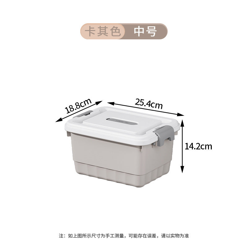 Storage Box Plastic Clothes Organizing Box Covered Portable Storage Box Extra Large Household Toys Snack Storage Box