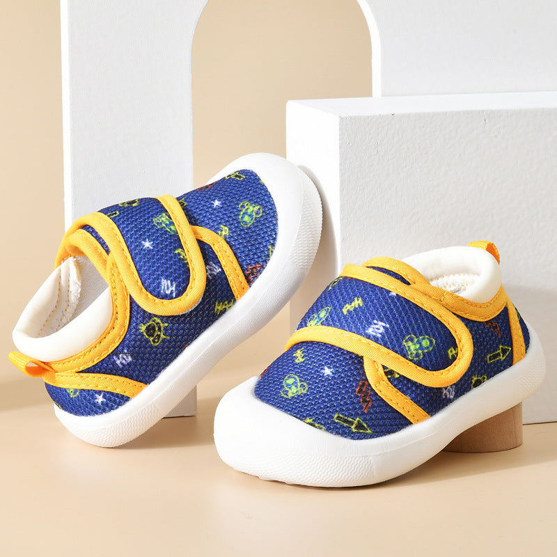 Toddler shoes for baby boys 0-1-3 years old, infant shoes for spring and autumn, soft sole, non-slip, breathable, and secure fit for baby girls