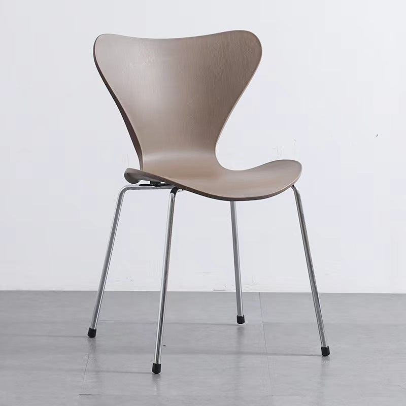 Backrest chair Modern simple casual ins Internet celebrity streamlined negotiation restaurant desk chair Home hotel dining chair