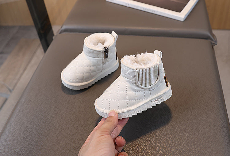 Kids snow boots girl winternew arrival baby cotton shoes toddler shoes fleece-lined shoes toddler boots men's winter shoes