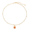 Christmas necklace wholesale: cross-border hot seller - fashionable enamel snowflake bell christmas tree pendant, simple and versatile necklace
