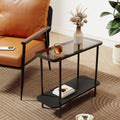 Bedroom bedside table rental house tea table storage rack ultra-narrow for home small table simple sofa side casual coffee table